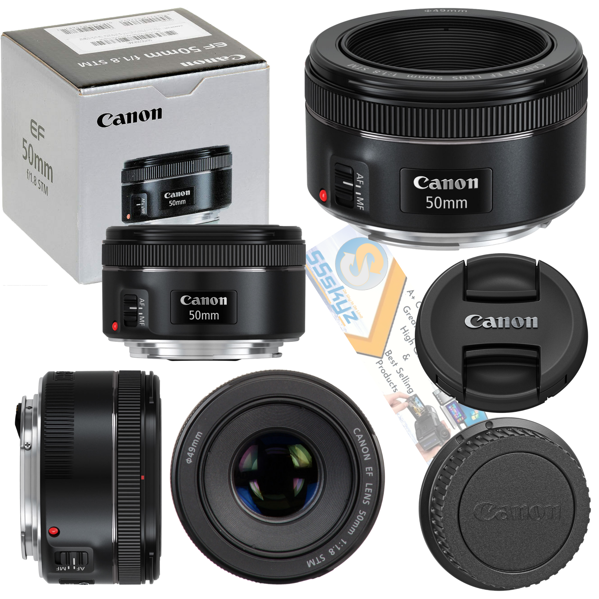 Canon 50mm 1.8 Stm Ef F1.8 Lens Standard Auto Focus f/1.8 