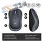 Logitech M185 (910-002225) Wireless Mouse - Swift Gray