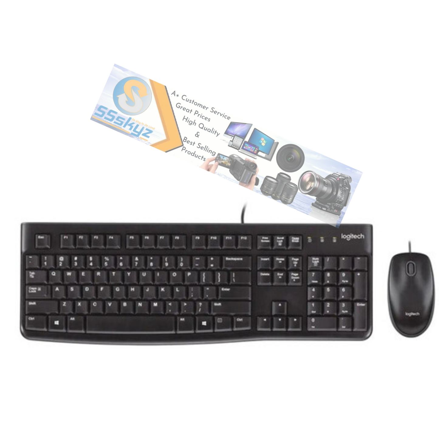 Logitech MK120 (920-002565) Wired Keyboard and Mouse Combo
