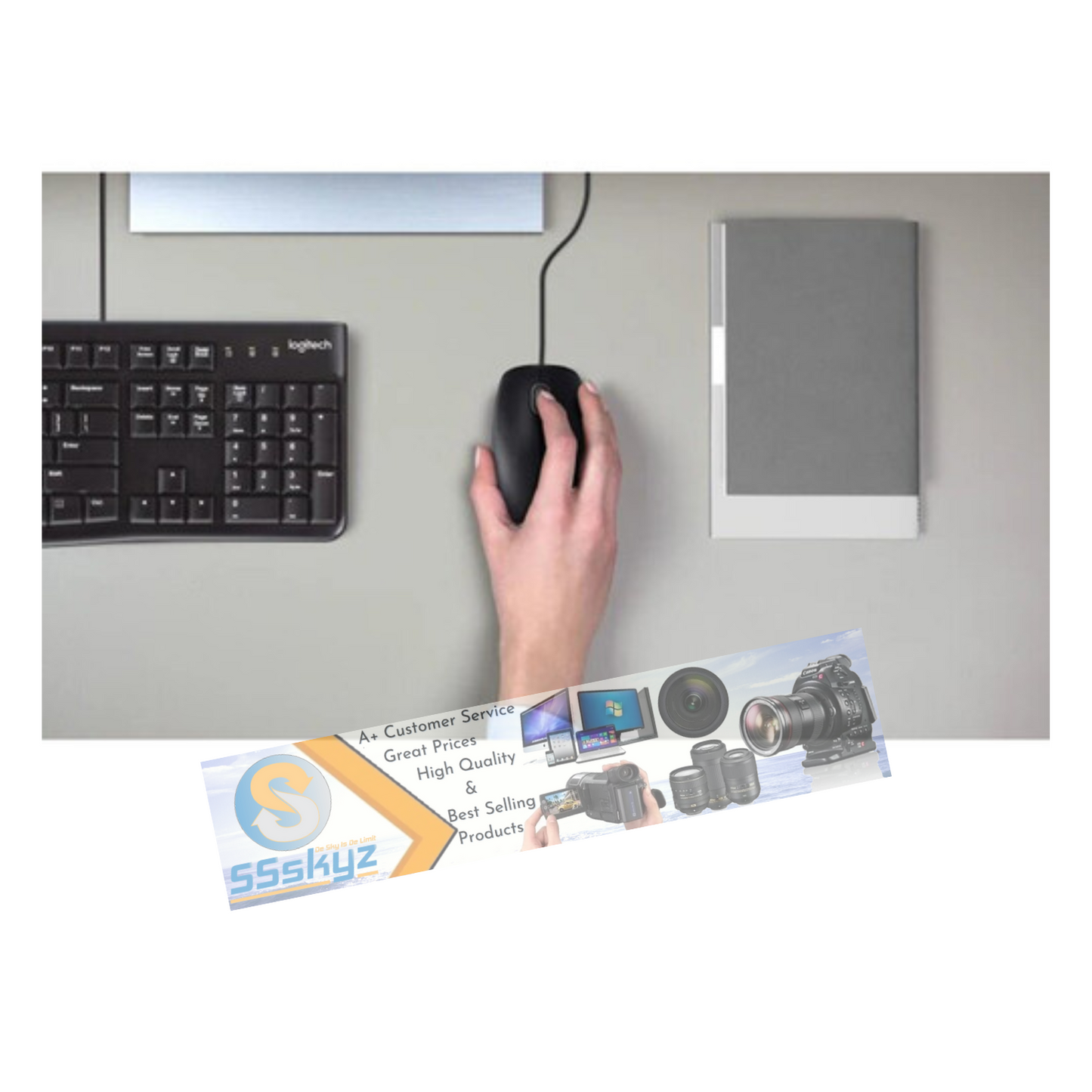 Logitech MK120 (920-002565) Wired Keyboard and Mouse Combo