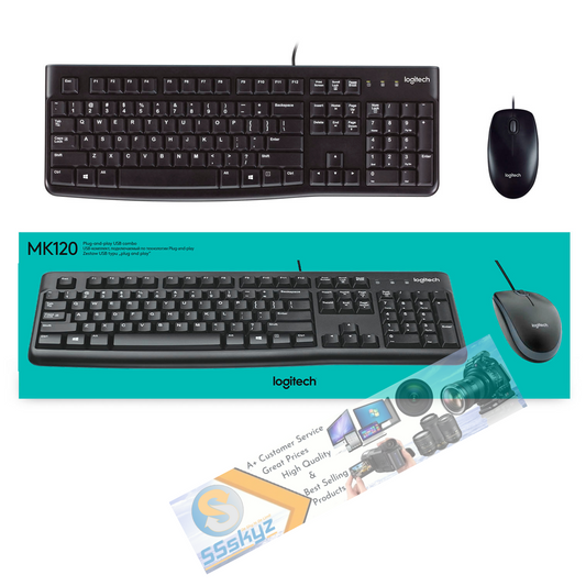 Logitech MK120 (920-002565) Wired Keyboard and Mouse Combo