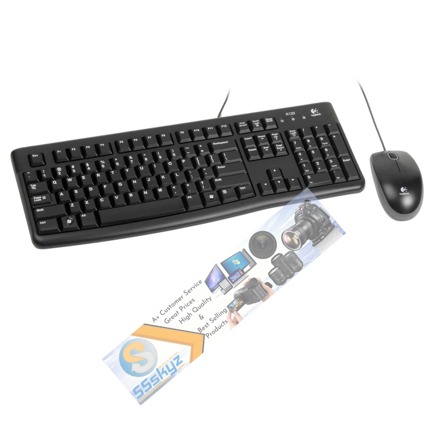 Logitech MK120 (920-002565) Wired Keyboard and Mouse Combo