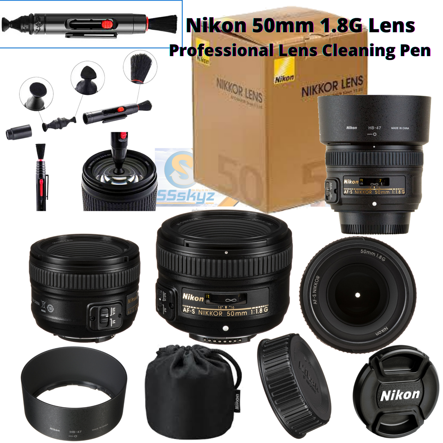 Lens For Nikon 50mm 1.8 G Nikkor Af S f/1.8G Series Auto Manual Focus Af-s 2199