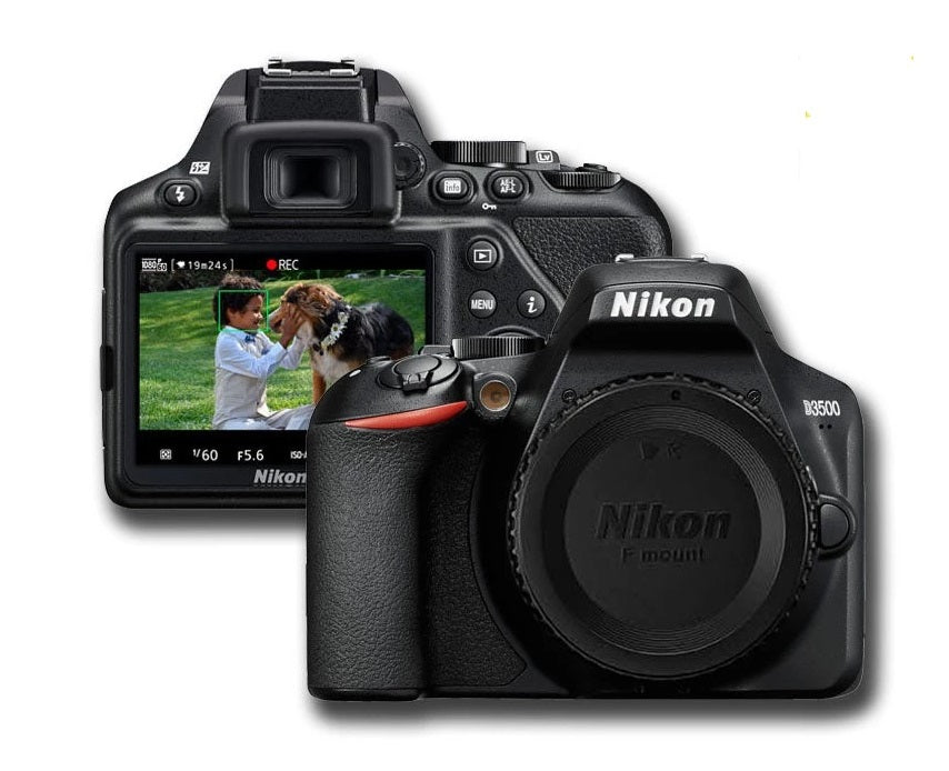 Nikon D3500 Dslr Camera Black Bluetooth Vr Digital Full Hd Body Slr 1590 B