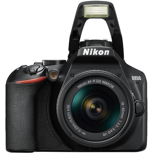 Nikon D3500 Dslr Camera Black Bluetooth Vr Digital Full Hd 18-55mm Lens Kit Slr 1590