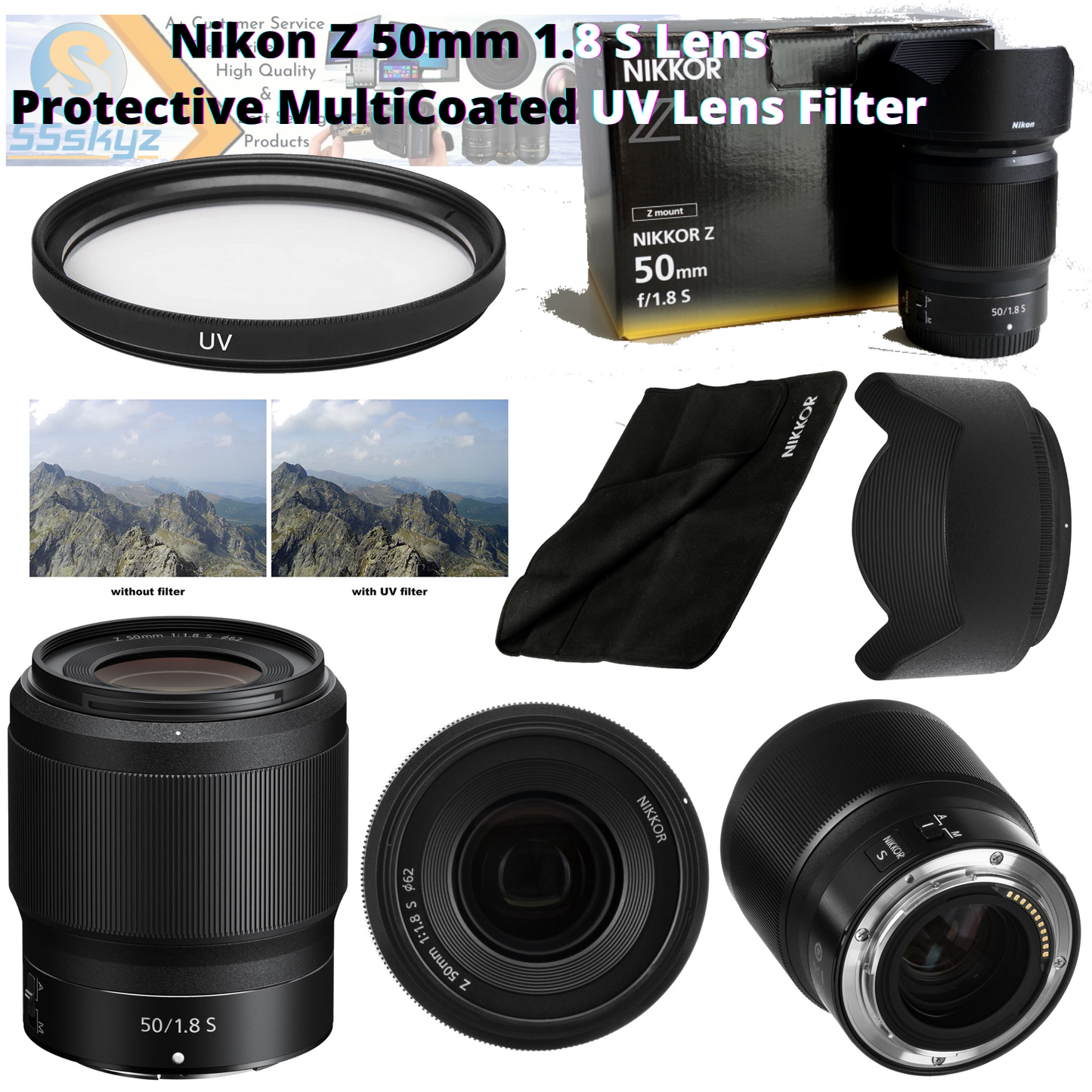 Lens For Nikon Z50 50mm 1.8 S Nikkor Z f/1.8 Series Auto Manual Focus Lens 20083