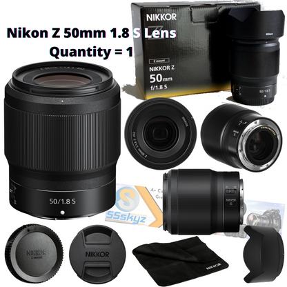 Lens For Nikon Z50 50mm 1.8 S Nikkor Z f/1.8 Series Auto Manual Focus Lens 20083