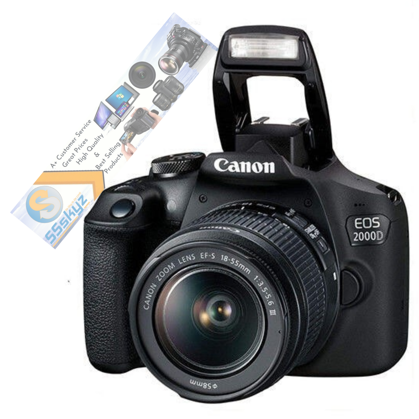 Canon Eos Rebel 2000D / T7 24.1 Mp Digital Slr Camera with 18-55mm Lens