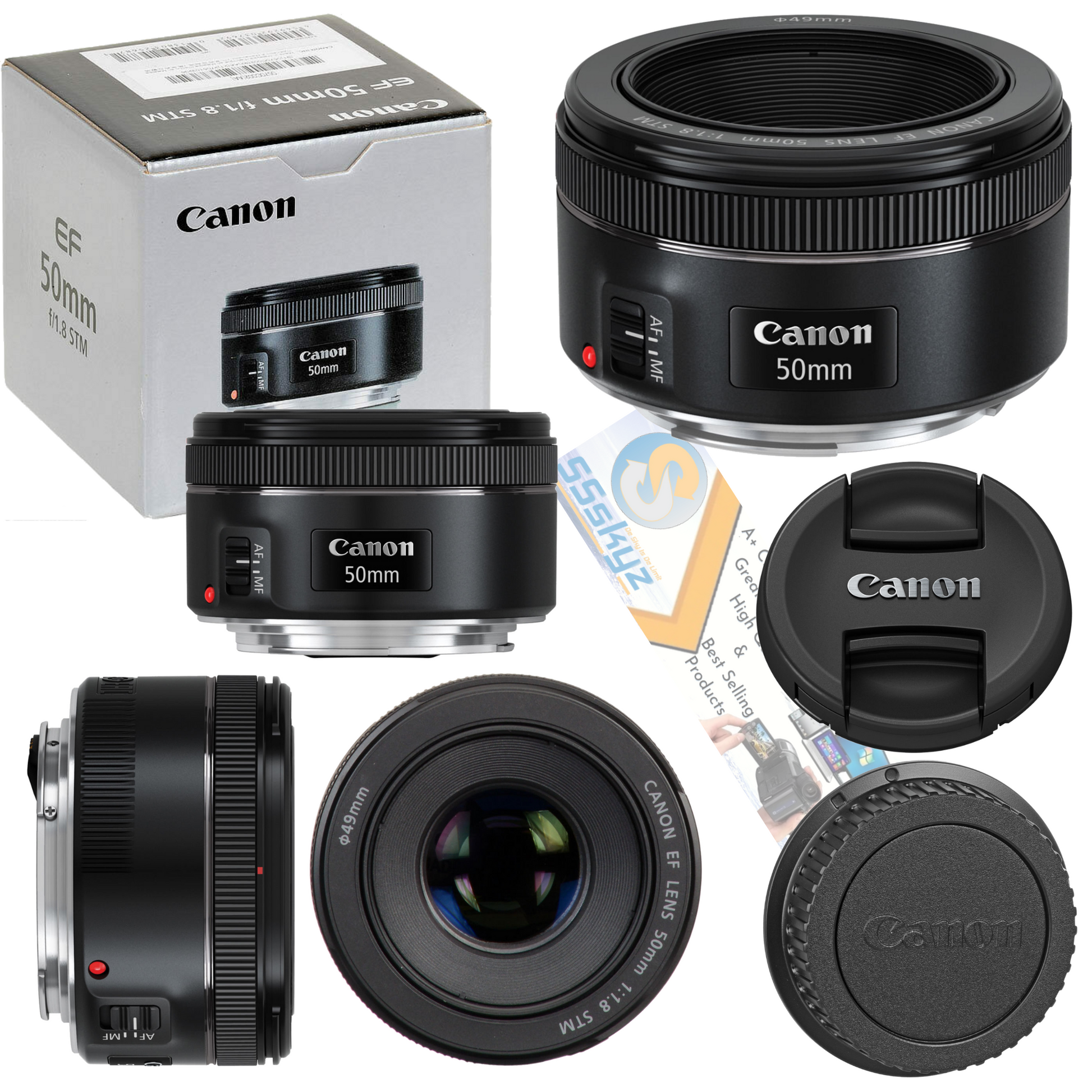 Canon 50mm 1.8 Stm Ef F1.8 Lens Standard Auto Focus f/1.8 Camera