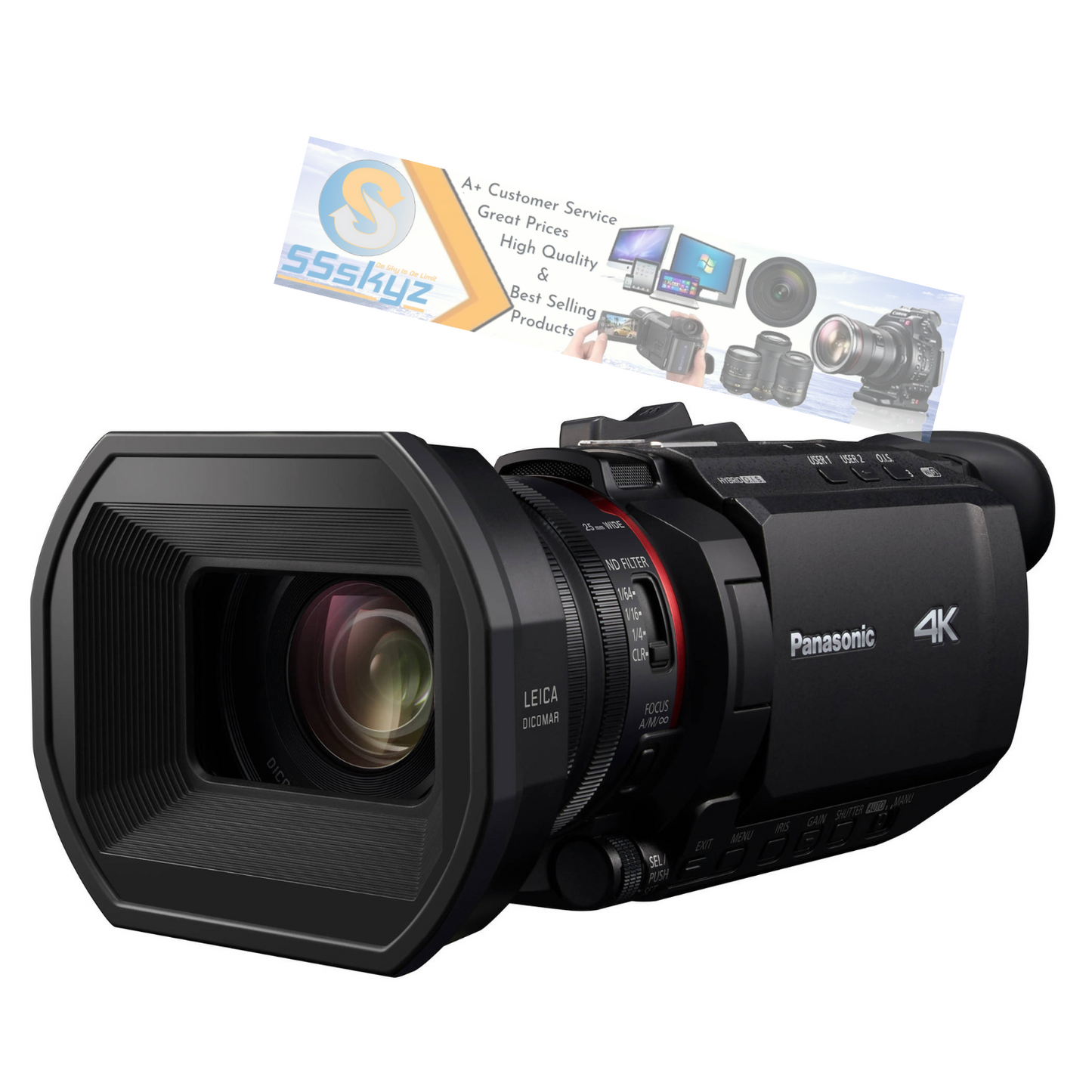 Panasonic HC-X1500 UHD 4K HDMI Pro Camcorder with 24x Zoom