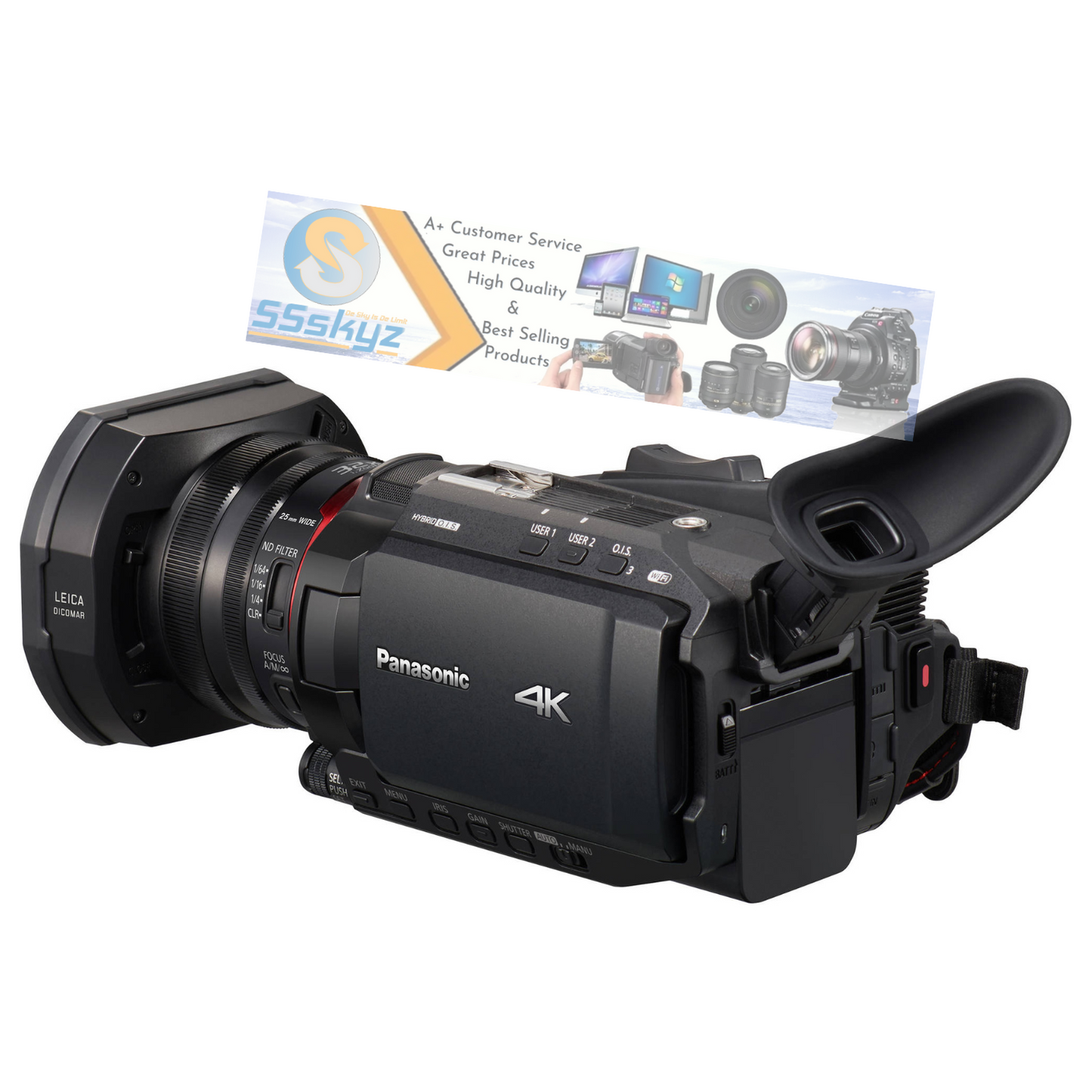 Panasonic HC-X1500 UHD 4K HDMI Pro Camcorder with 24x Zoom