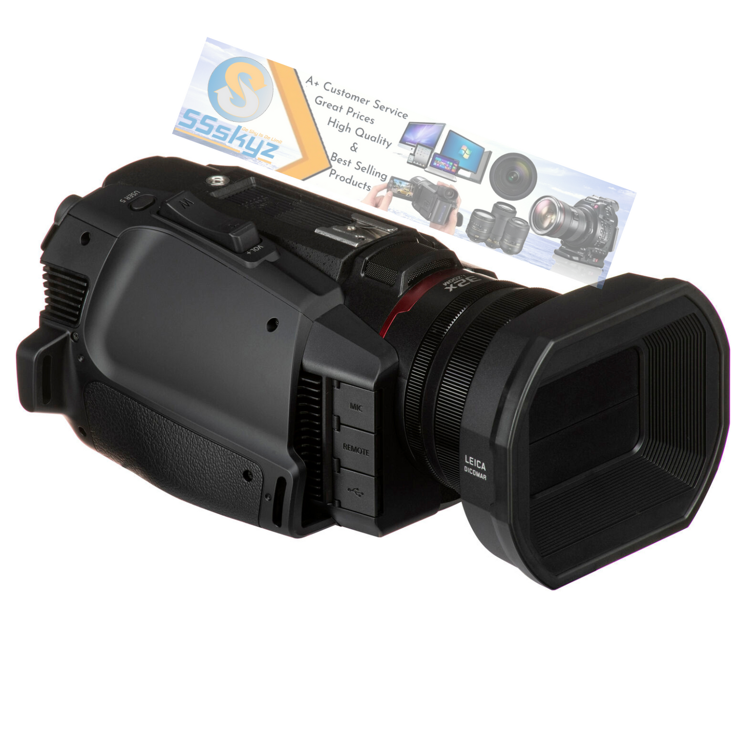 Panasonic HC-X2000 UHD 4K 3G-SDI/HDMI Pro Camcorder with 24x Zoom